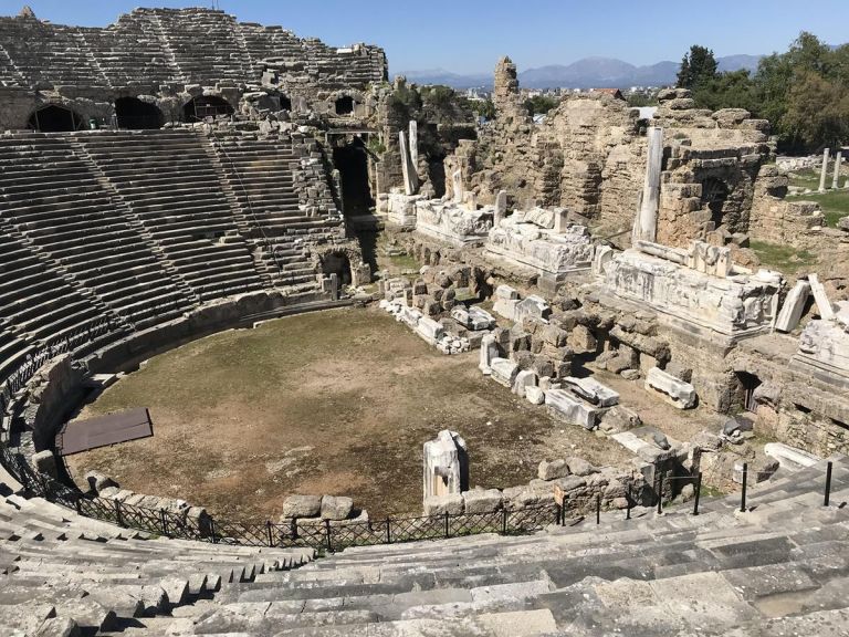 Side Ancient City and Theater 3. Fotoğraf