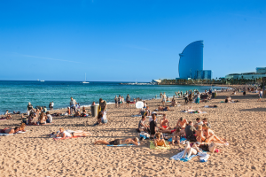 The beach of Barceloneta