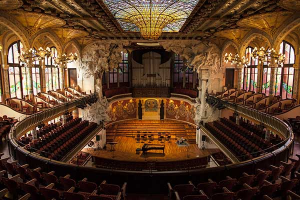 This is Palau de la Musica Catalana