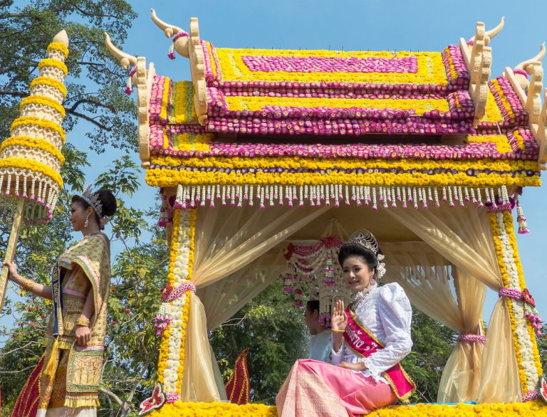 Chiang Mai Çiçek Festivali 6. Fotoğraf
