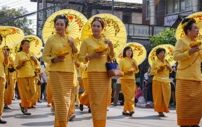 Chiang Mai Çiçek Festivali 1. Fotoğraf