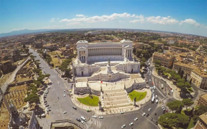 The square of Venice and Vittorio Emanuele II