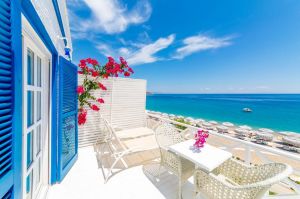 The Hotel Blue and White Palms